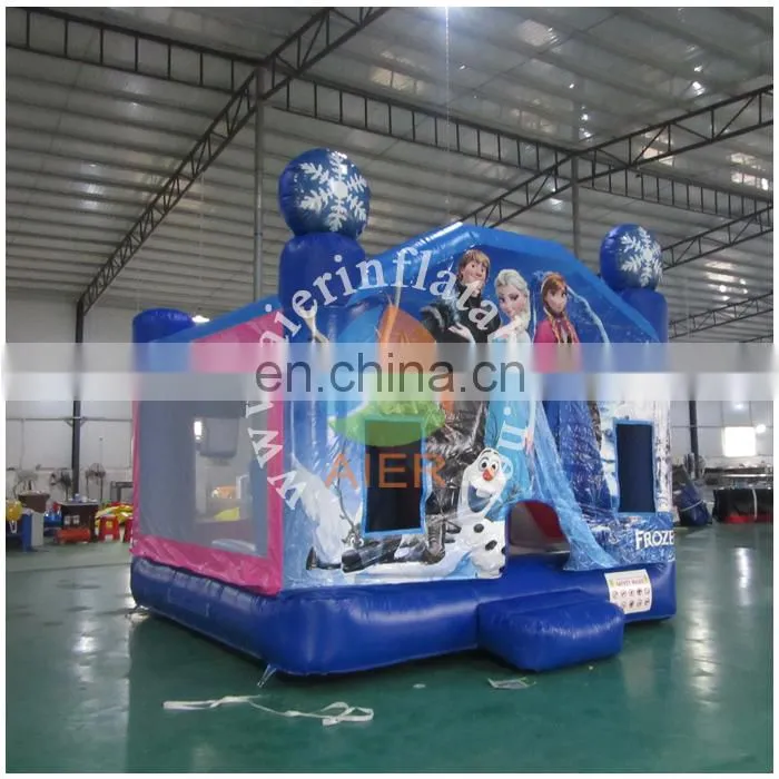 New inflatable frozen castle bed ,inflatable bouncer castle tent , jumping toy inflatable for kids and adult