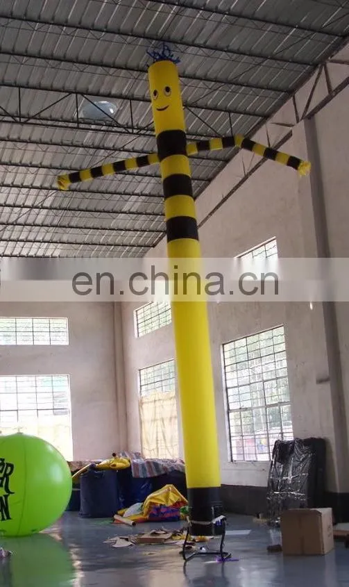 Mini yellow inflatable desktop sky air dancer dancing man for sale