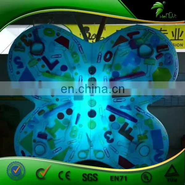 Inflatable Flying Butterfly Shape Inflatable Animal Backpack Balloon Inflatable Insect Led Lighting Decoration