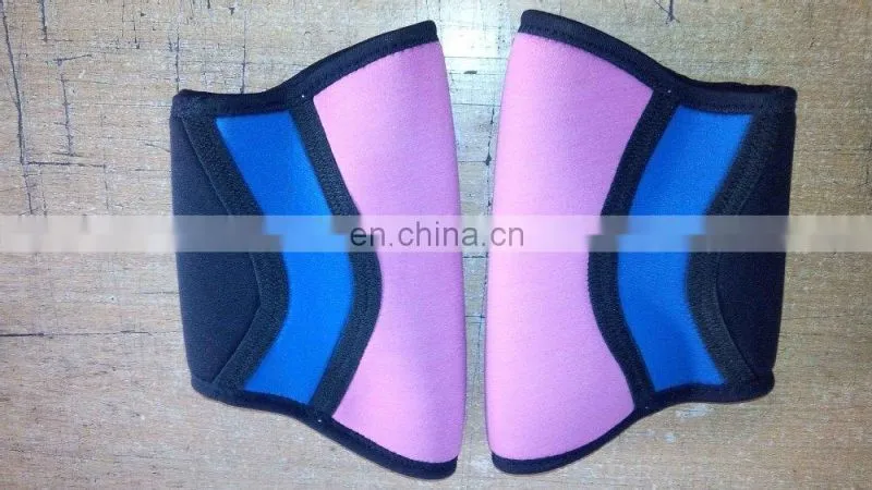 weight lifting elbow sleeves fancy designs black and Red color neoprene
