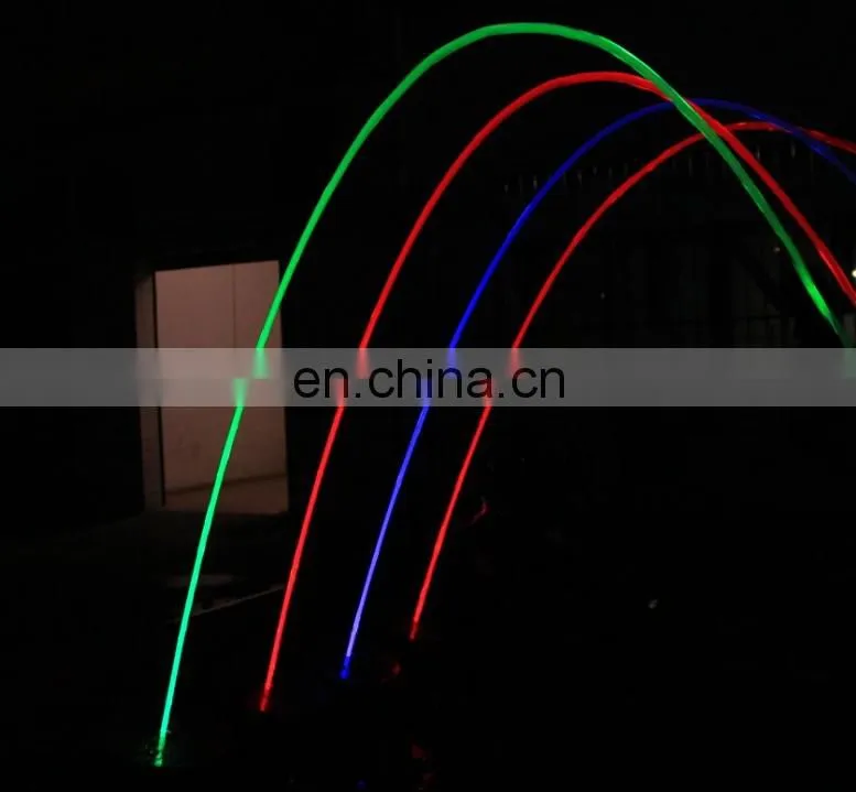 Jumping laminar jet water fountain