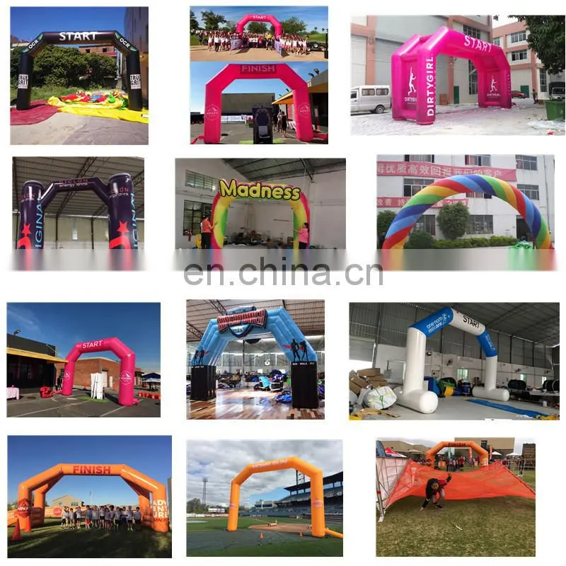 Beautiful Inflatable Rainbow Arch Attractive Blow Up Entrance Arch For Party Decoration