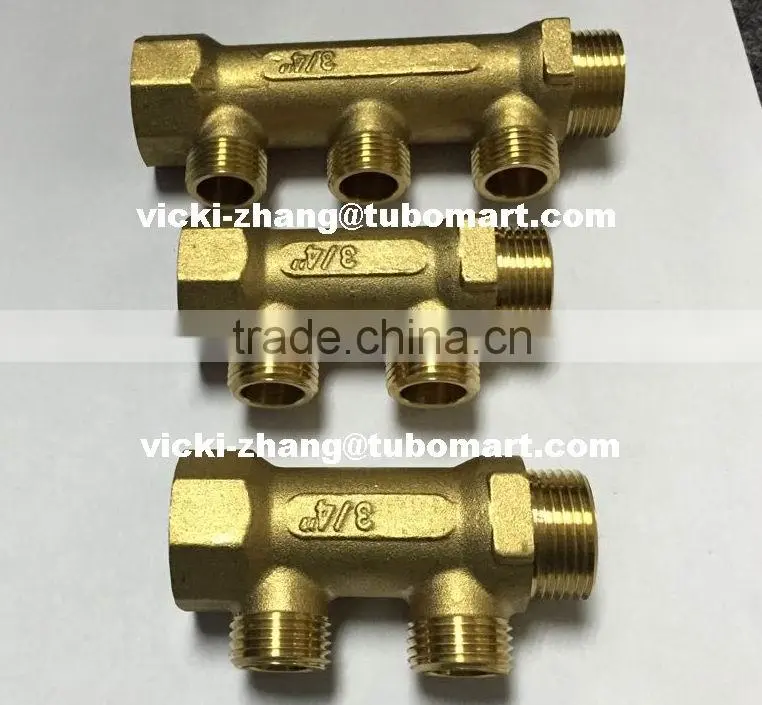 Forged Brass Pex Manifolds, Underfoor Heating Manifolds Factory for Wholesaler