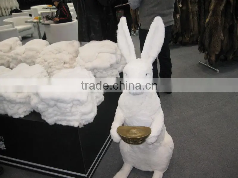 Luxury coat cheap rabbit fur