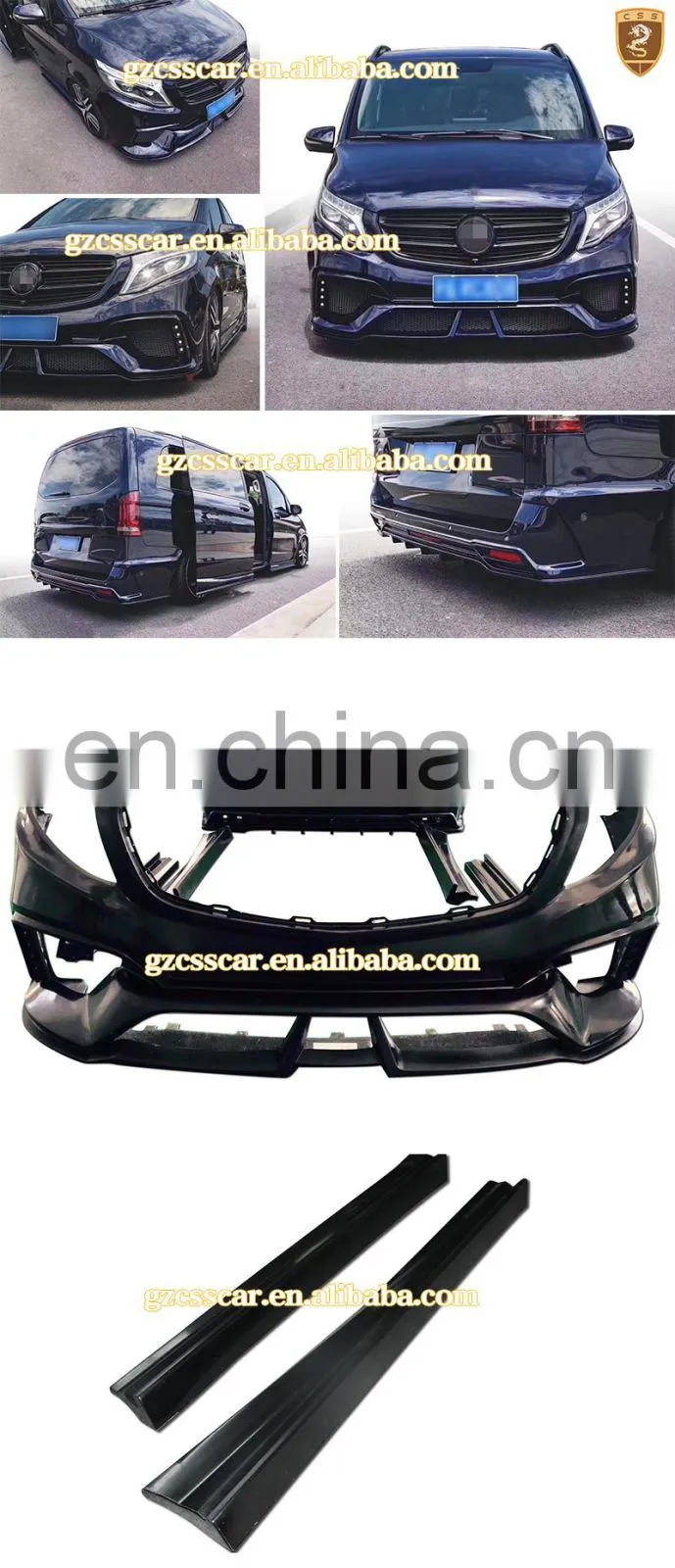 Car Modified Parts Suitable for VITO mixto W447 Upgrade WD Body Kits Auto Spare Parts 2016
