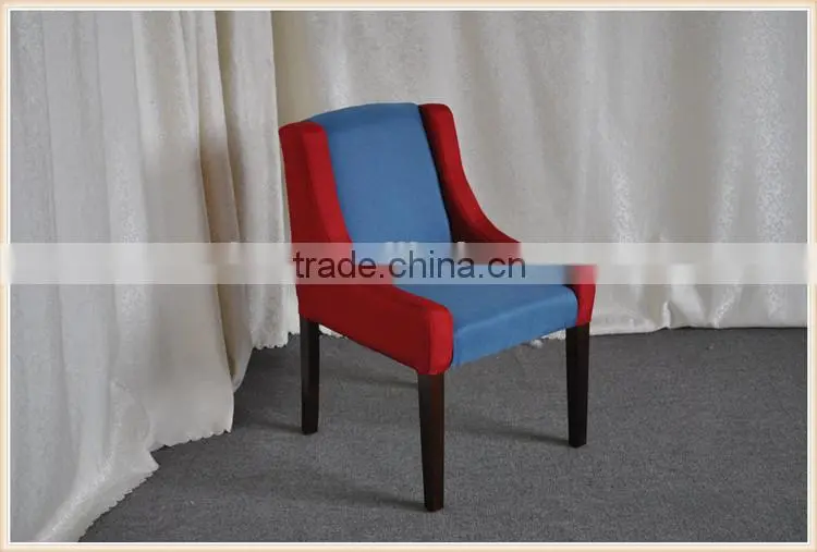 wood legs dining arm chair/restarant chair/cafes chair