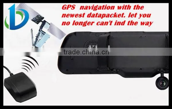 5 inch screen Android navigation rearview mirror