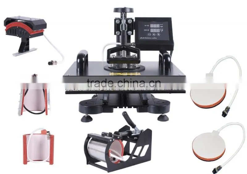 7 in 1 combo heat transfer press heat transfer film printing machine