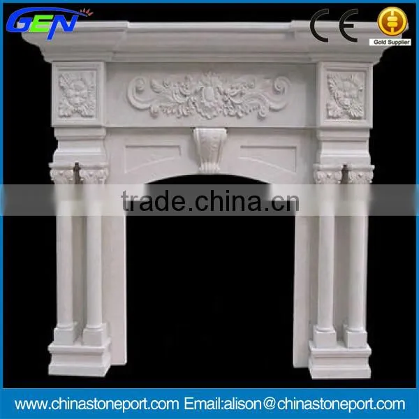 Imitation Hand Carved Marble Fireplace