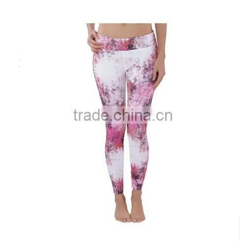 Girls' custom sublimation slim fit gym short