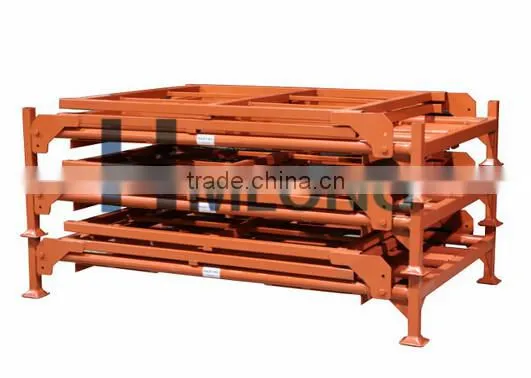 Adjustable foldable metal tire storage rack