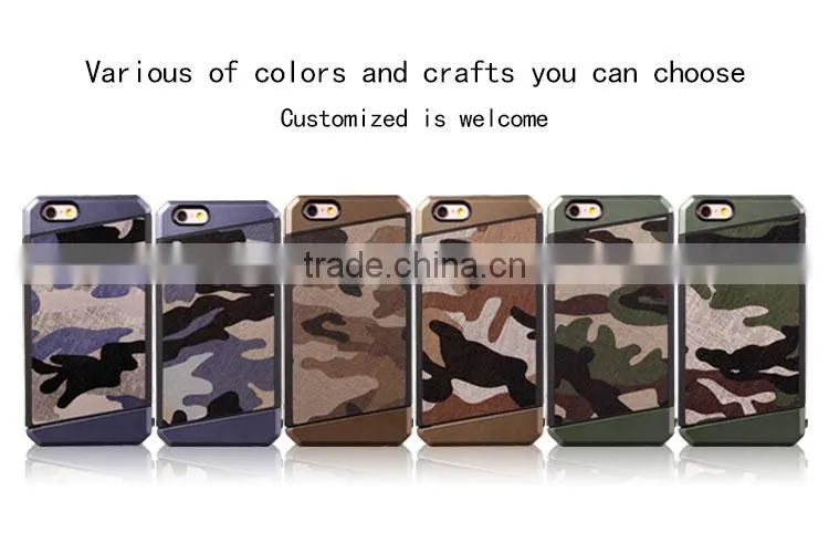 Shock proof case for iphone 6 with card slot