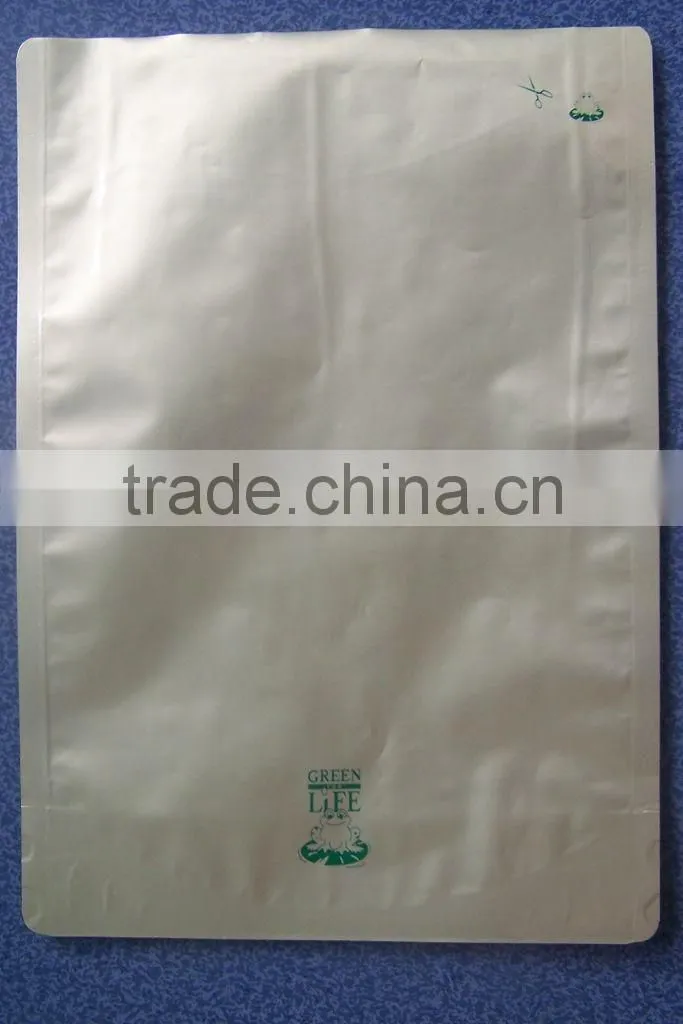Aluminum printing foil zip lock Plain Dry fruit packing for nuts and food