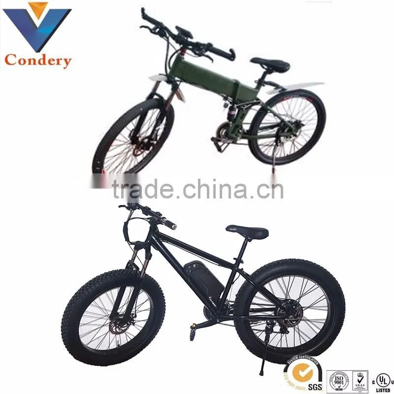 36V Lithium Battery Folding electric bicycle Electric Mountain Bike China 300W Accept ODM OEM