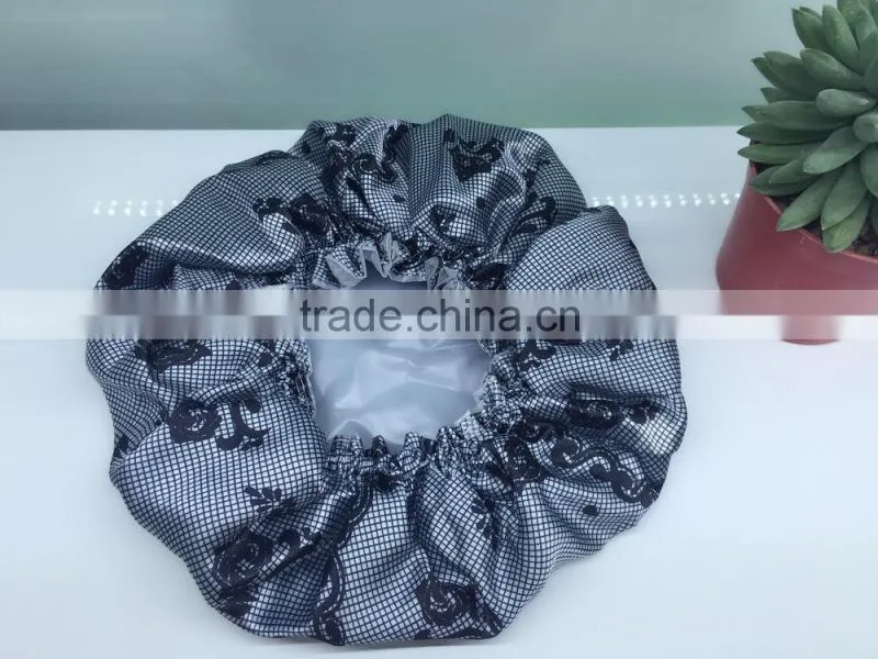 printed shower cap
