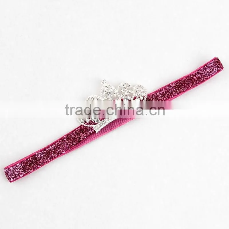 Hot sale girls crown hair accessories fashion european hairbands sequined children headwear wholesale