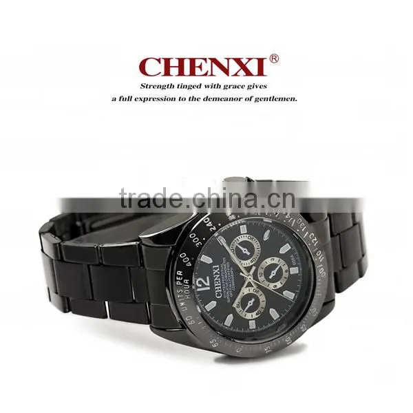 OEM ODM Small MOQ Gift Watches for Promotion Black Gun Silver Color Wristwatches Men Stainless Steel Watch Quartz Watches Man