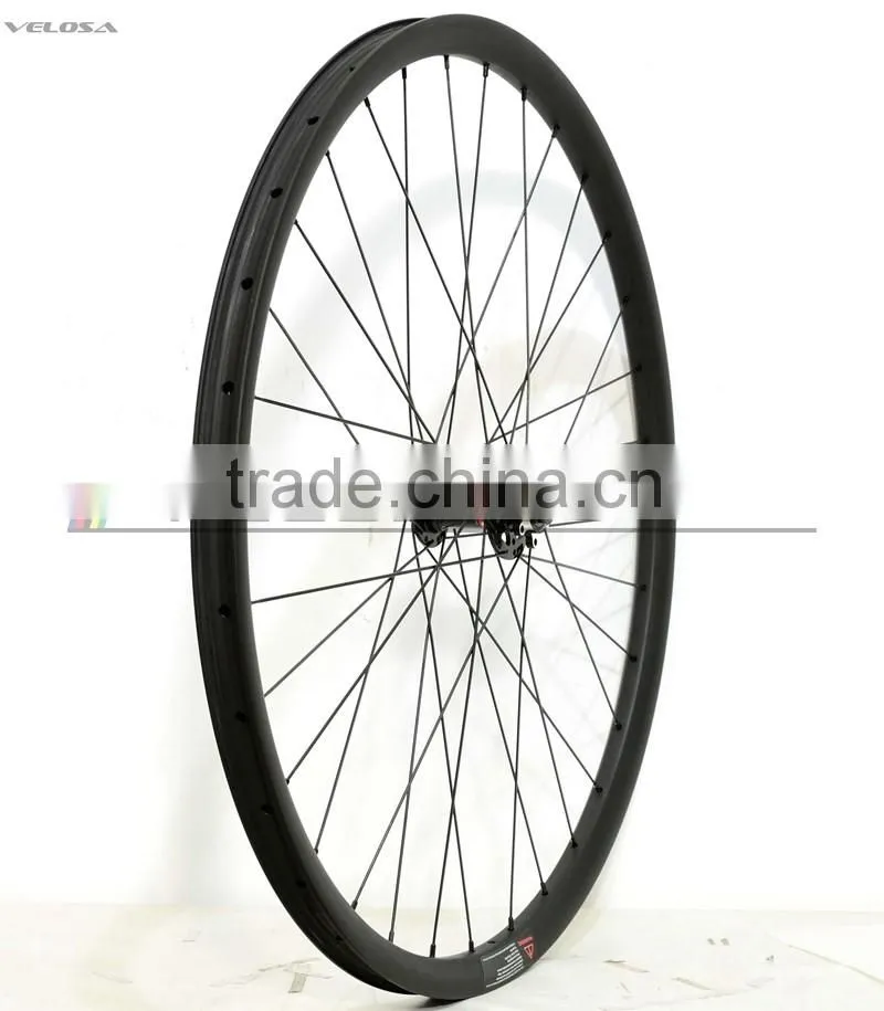 Mountain bike hookless XC offset tubeless ready wide 30mm carbon wheelset clincher pro 29" mtb carbon Asymmetrwheel
