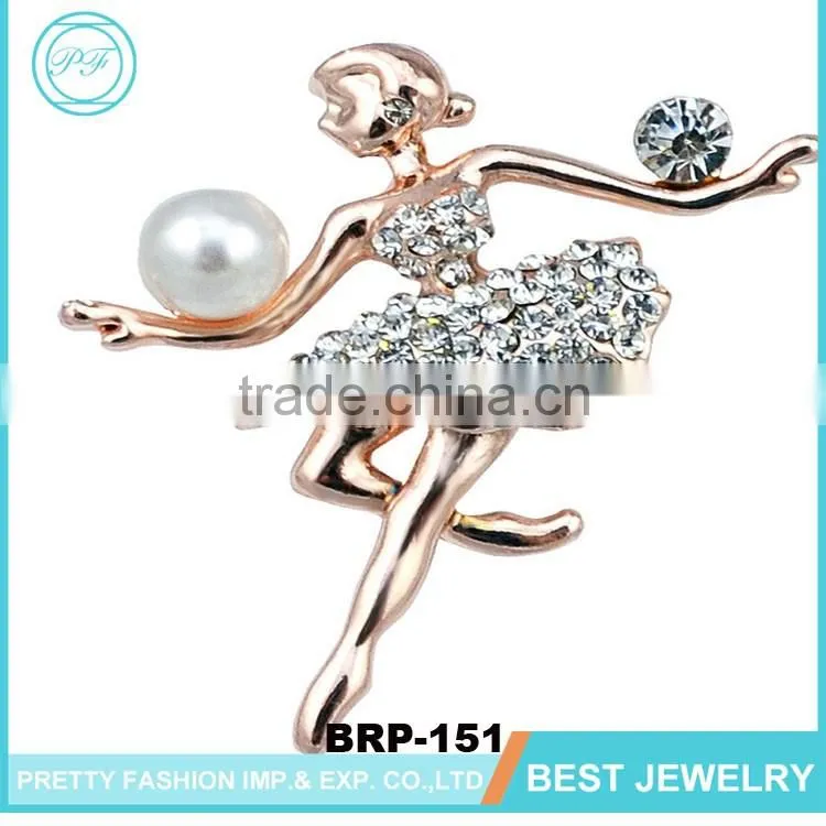 Elegant Ballet Dancer High Quality Brooch