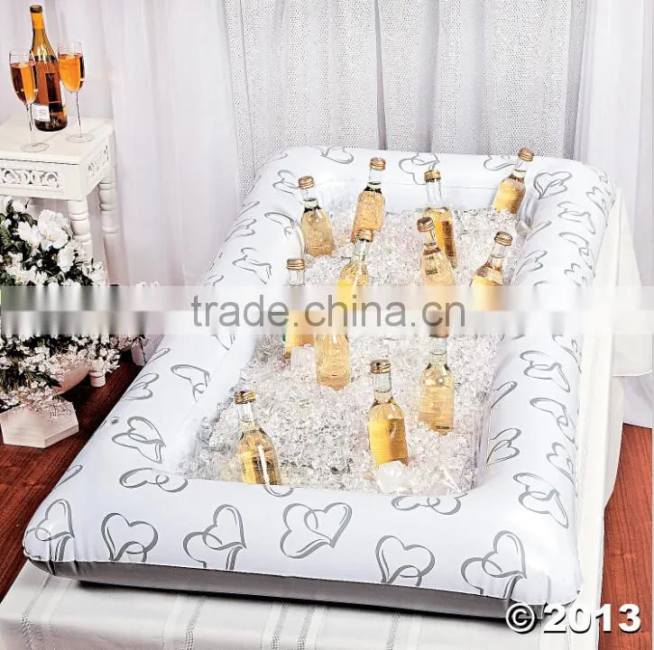 Hot selling pvc inflatable salad bar and buffet cooler /inflatable floating ice cooler