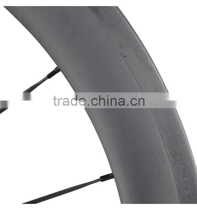 2016 China 700C 50mm clincher Basalt brake surface UD matt road bike wheels carbon