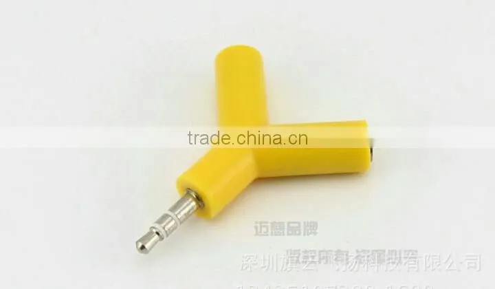 3.5mm 1 Male to 2 Dual Female Earphone Headphones Y Splitter Stereo Audio Cable Adapter Jack for Mp3