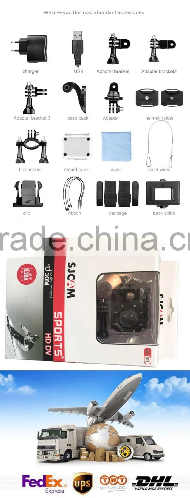 2016 hot sale sj4000 wifi sport action camera 1080p
