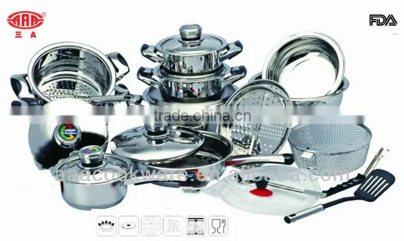 Manufactured by German Technologic 18/8 Stainless Steel Cookware for all hobs