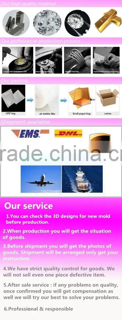 2016 hotsale in China 24k gold jewelry for gold leaf, chinese 24k gold leaf jewelry