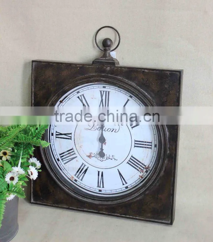 Industrial Old Style Vintage Decorative Metal Wall Clock