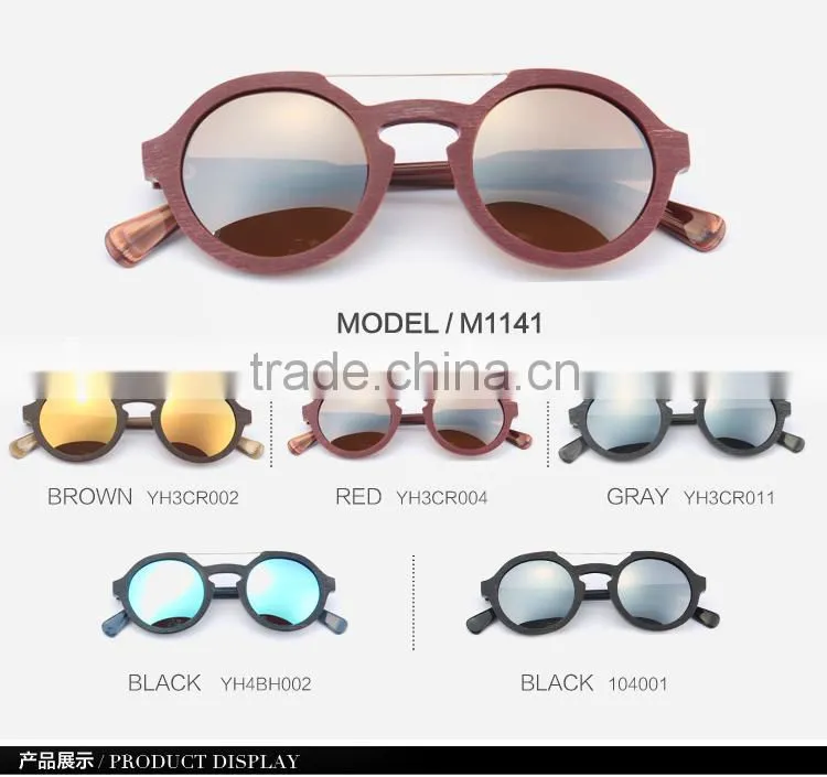 Hot Sell 2015 New Products Wooden Sunglasses Acetate Sunglasses