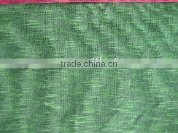 polyester viscose slub knit fabric