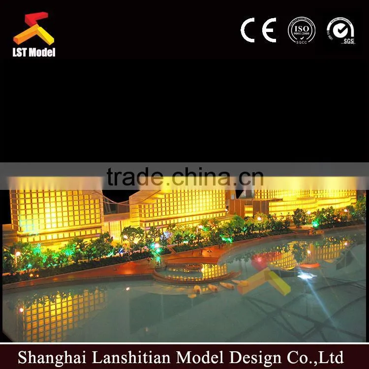 1:150 scale apartment building modern house models