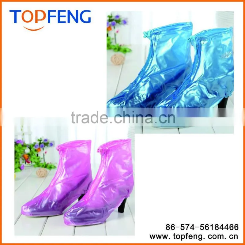 Fashion Waterproof High Heel Shoes Cover Rain Snow Reusable Protective Shoes Covers for Women High Heel
