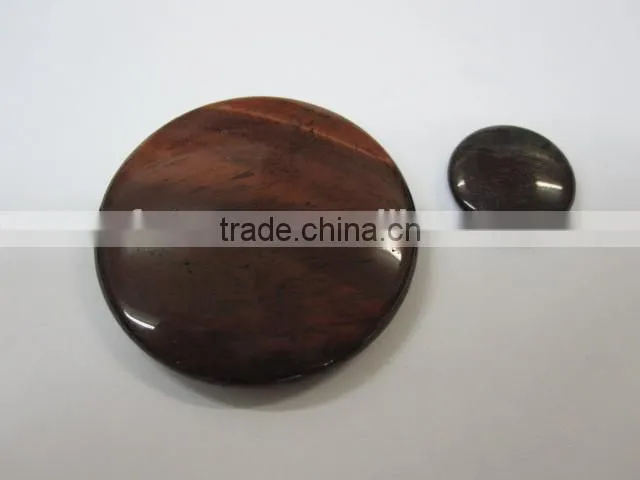 Tiger eye gemstone round oval