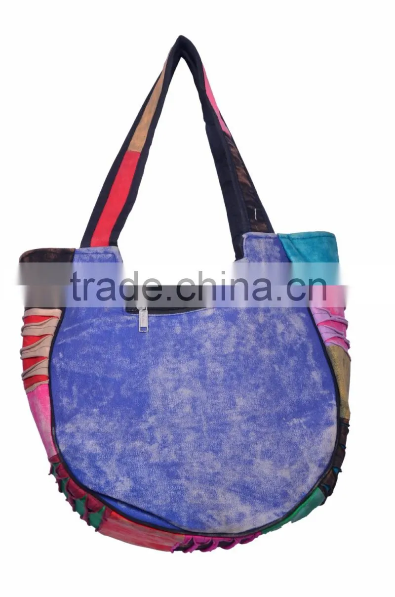 Nepali Cotton Fabric Shopping Shoulder Bag