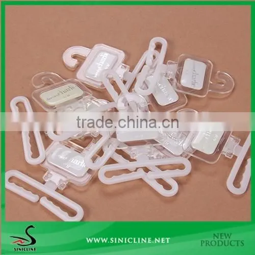 Sinicline White Plastic Scarf/Wallet Hanger with logo Epoxy
