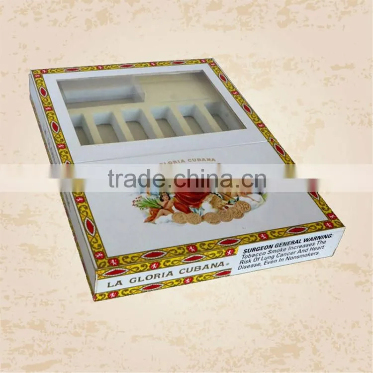 Packaging box Industrial Use and Glossy Lamination Printing Handling Cigar Box