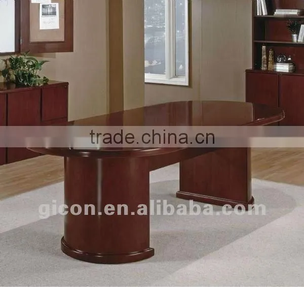 Oval wood conference table SON-63CHY