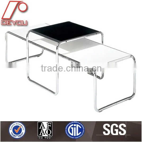 round glass top stainless steel coffee table CT-075