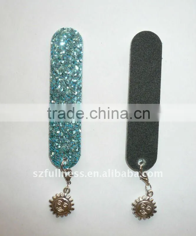 Bling nail file in a plastic case