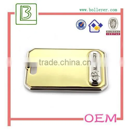 metal logo handbag badges for purses