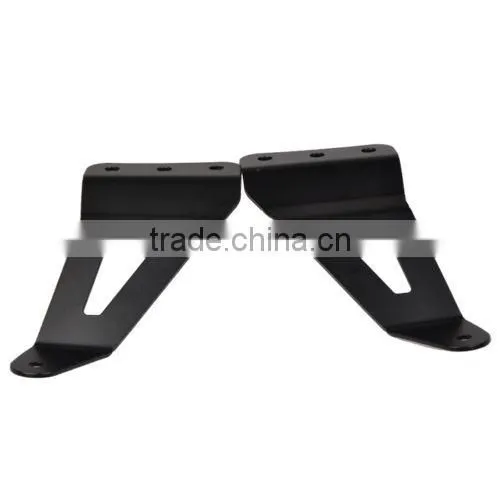 2pcs 50" Curved LED Light Bar Mount Brackets Windshield Fits 2007-2013 Chevy/GMC