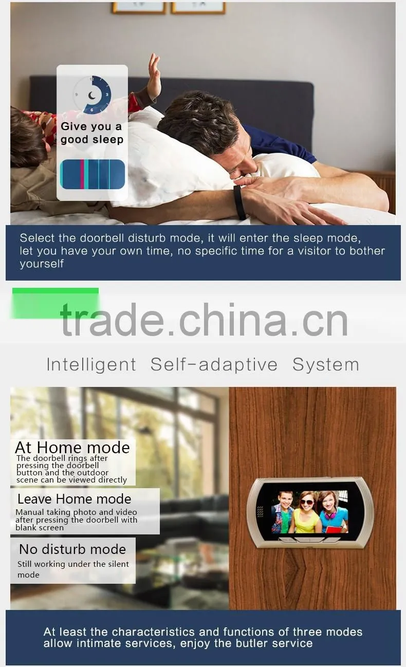 4.3" digital video peephole door camera,digital peephole camera,digital peephole door viewer