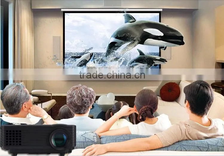 Support 1920*1080 Cheap Home Theater Digital Video Portable Game HD 1080P LCD Mini 3D LED The Projector/ Projetor/Proyector