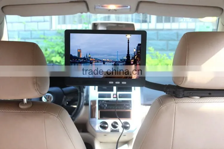 10 Inch Car Headrest LCD Advertising Tablet PC With Customized Software