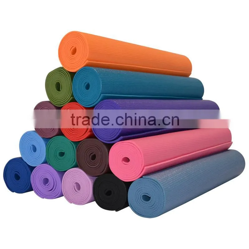yoga mat black exercise mat pvc yoga mat