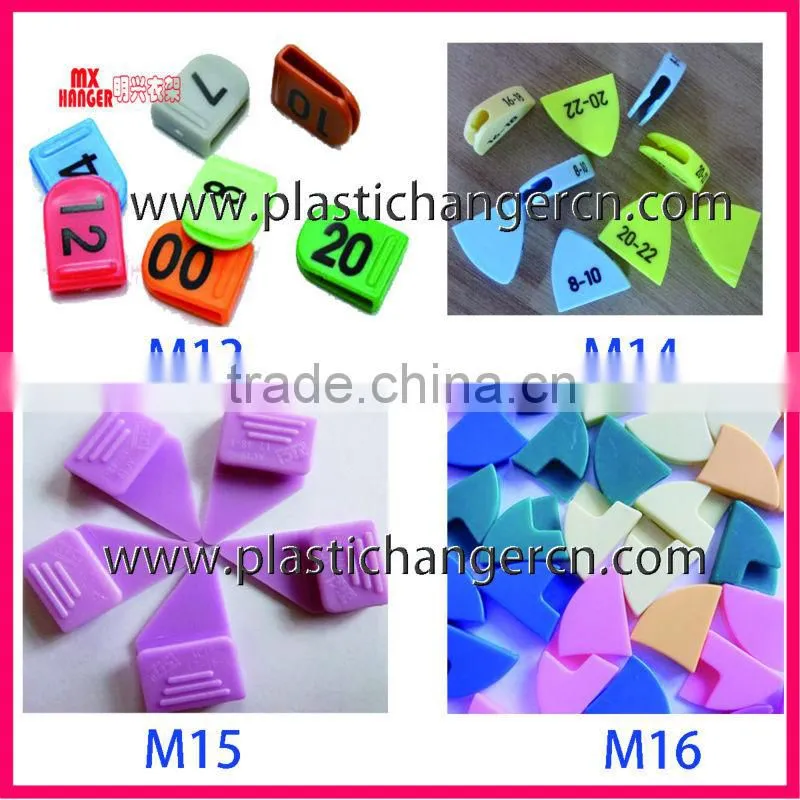 hanger size marker,hanger marker,plastic size marker