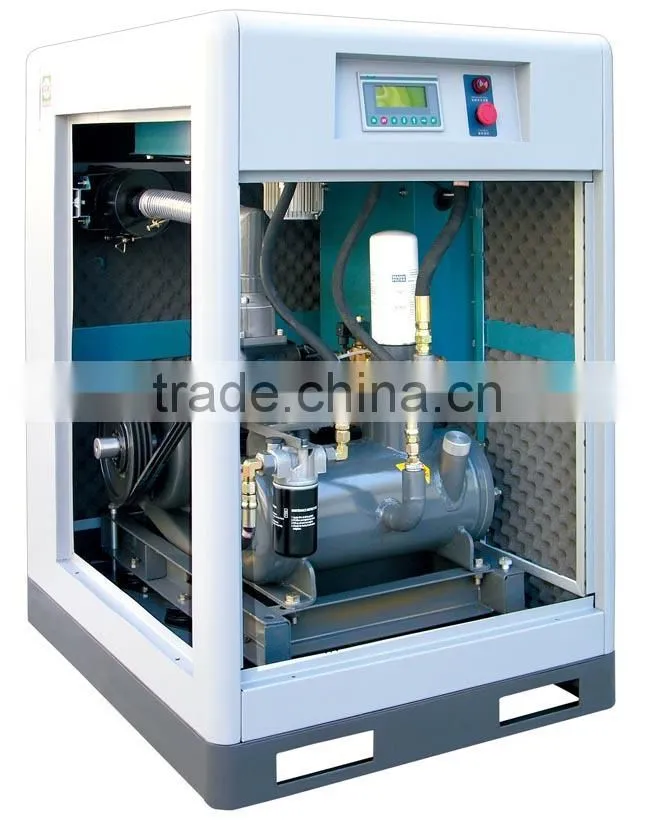 CE belt drive rotary screw air compressor with ROTORCOMP air end LW-10