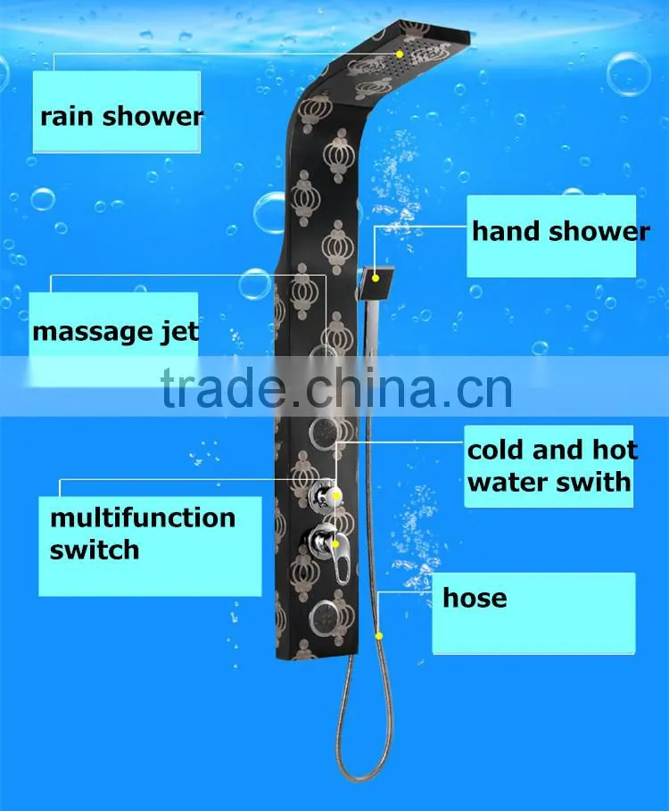 bath 304 stainless steel set panel shower column Y-030